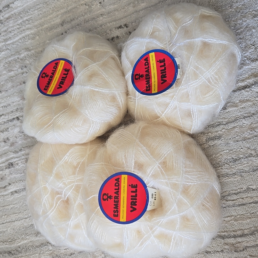 4 balls of Mohair Blend Yarn